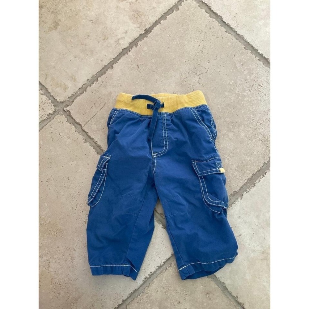 Baby/Mini Boden blue rib waist Pants Sz 6-12 mo